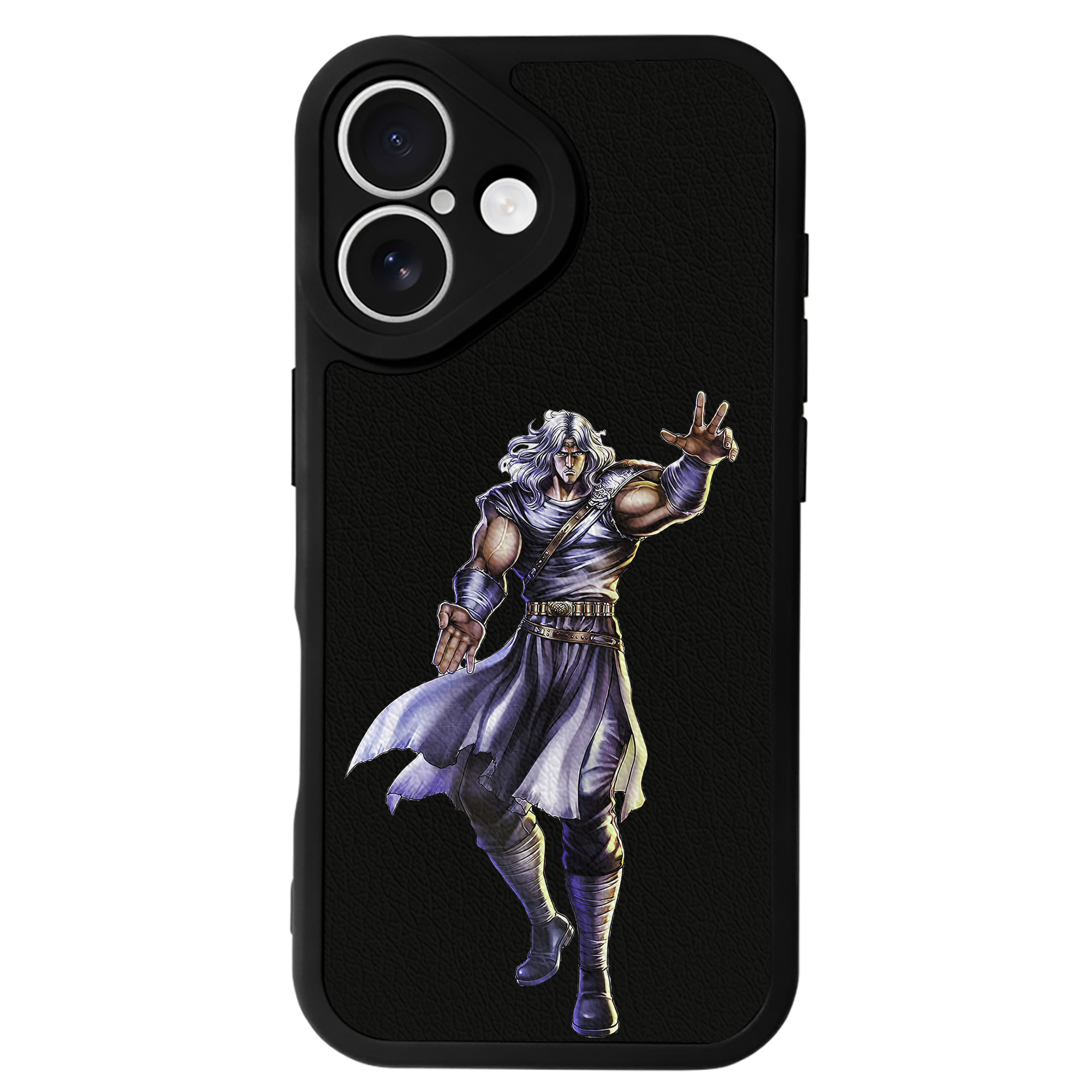 （画像用） 北斗の拳 Fist of the North Star 【iPhone 16シリーズ対応】シリコンスマホケース（レザー調） 材質：シリコン